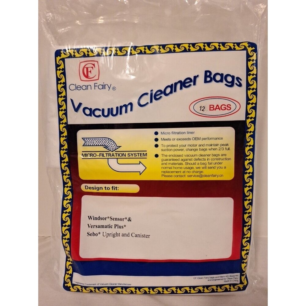 CF Clean Fairy Vacuum Cleaner Bags 12 Pack 5093AM 5300